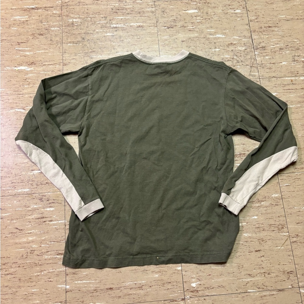 Youth XL Sideout Skater Dragon Flame Green Long Sleeve Shirt *Flaw - Picture 6 of 6
